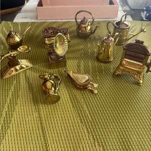 Miniature Gold Collectibles Set